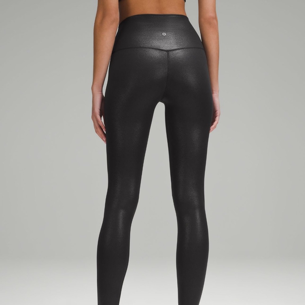 Lululemon foil print shine legging